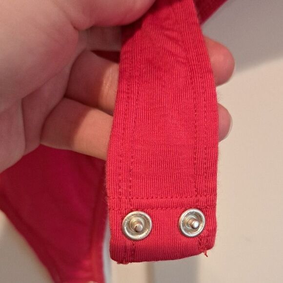 Woolx Sophia Womens Size M Pink Wool Tencel Blend Long Sleeve Bodysuit Top - Picture 5 of 12